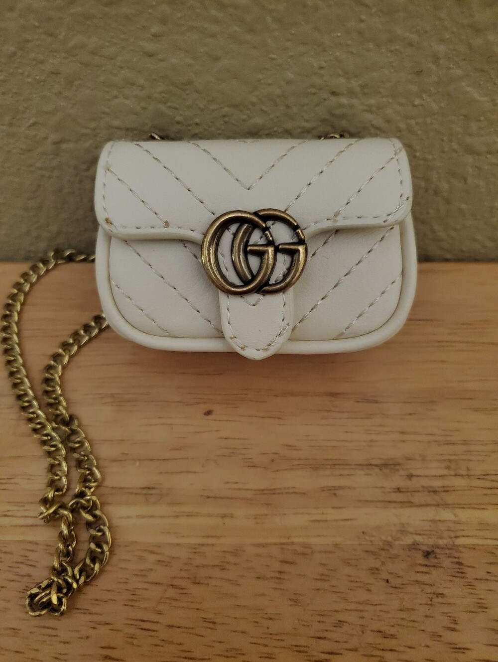 Mini Crossbody Bag - White Quilted
